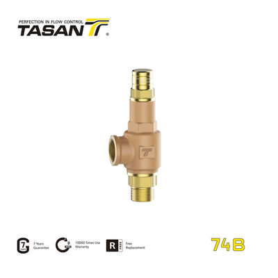 ISO228 실 청동 안전 밸브 1/2inch 비복귀 압력 안전 밸브 74B