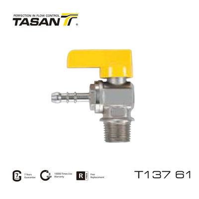 수동 전원 72.5Psi 각도 가스 볼 밸브 1/2 인치 가스 밸브 T137 61