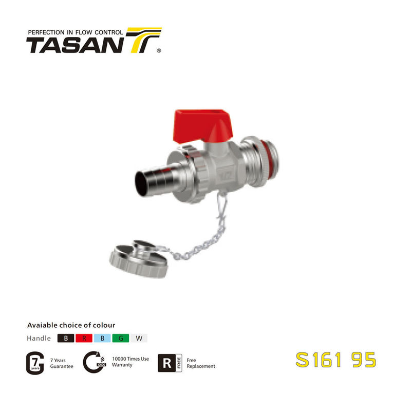 S161 95 금관 악기 보일러 벨브 ISO 228 실 알루미늄 L 손잡이를 가진 232 Psi